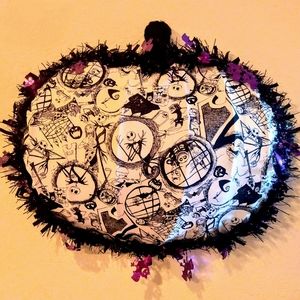 M Light Up Jack Skellington Pumpkin Wreath